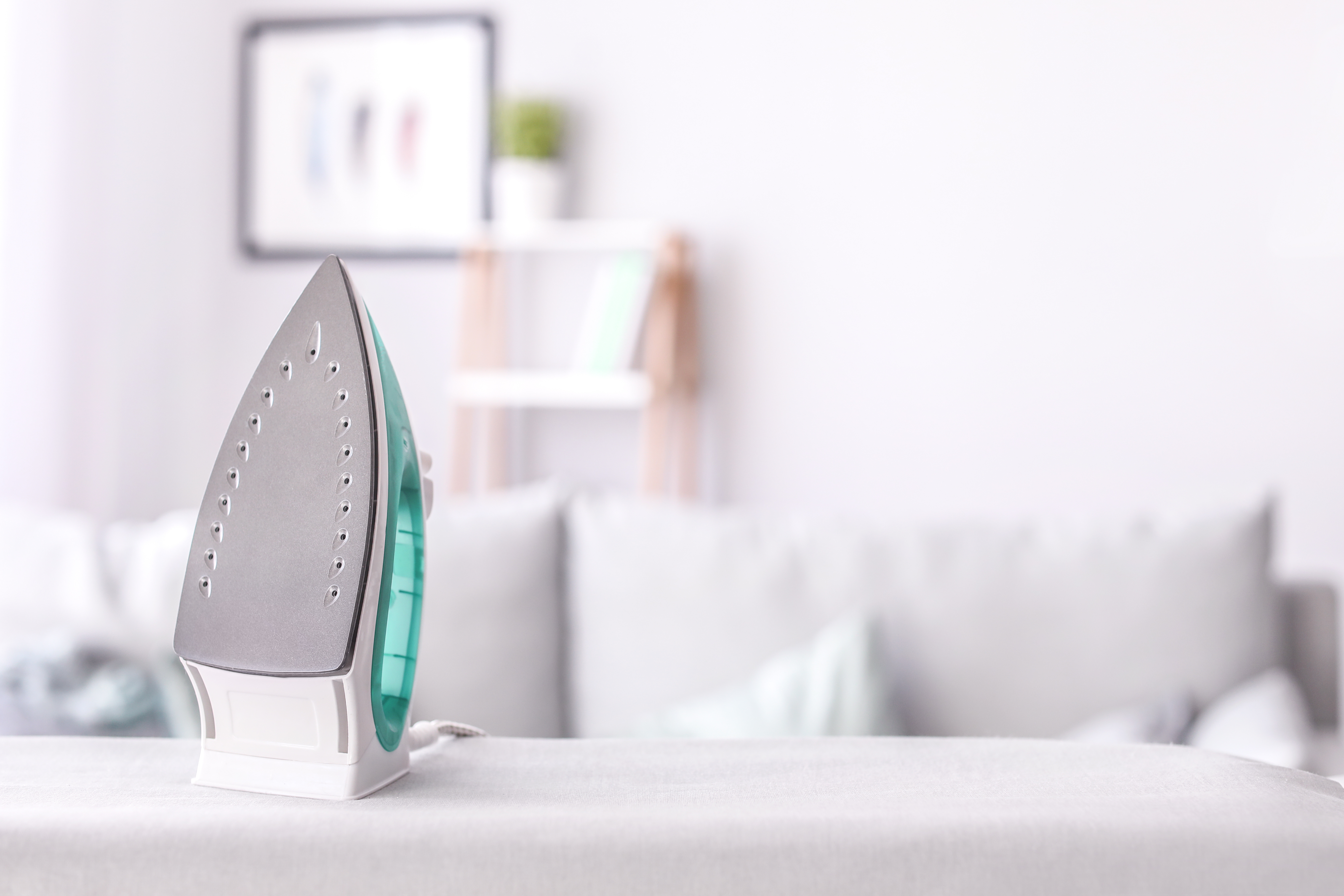 Iron and ironing board